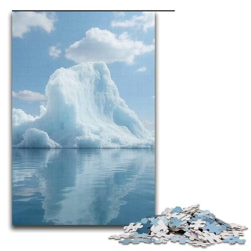 1000-teiliges Puzzle für Erwachsene Salt Lake White Puzzle für Lernspiele Herausforderung Spielzeug Kunstwerk Geschenk 1000 Teile (38 x 26 cm) von ouynngjing