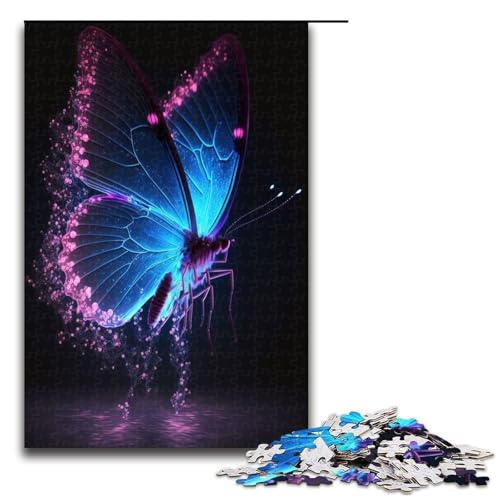 1000 teiliges Puzzle für Erwachsene Schmetterlingspuzzle Geburtstagsgeschenk für Teenager ab 14 Jahren 1000 Teile (75 x 50 cm) von ouynngjing
