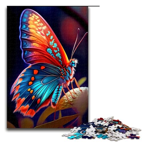 1000 teiliges Puzzle für Erwachsene Schmetterlingsspiel Puzzles ganze Familie 1000 PCS (75 x 50 cm) von ouynngjing
