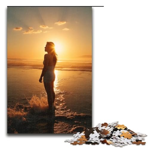 1000-teiliges Puzzle für Erwachsene Sonnenuntergangswolken-Puzzle praktisches Spiel 1000 Teile (75 x 50 cm) von ouynngjing
