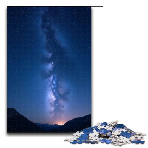 1000-teiliges Puzzle für Erwachsene Sternenhimmel-Puzzle praktisches Spiel 1000 Teile (75 x 50 cm) von ouynngjing