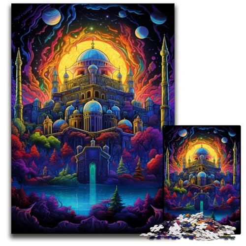 1000-teiliges Puzzle für Erwachsene Türkiye Hagia Sophia Papierpuzzle anspruchsvolles DIY-Denkspiel perfektes Familienspiel oder dekoratives Geschenk 1000 Teile (38x26cm) von ouynngjing