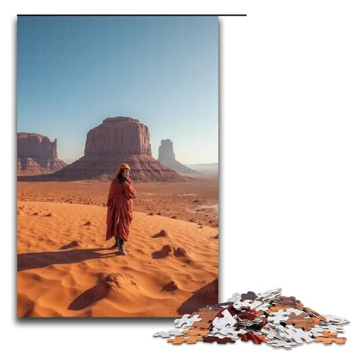 1000-teiliges Puzzle für Erwachsene Wüstenpuzzle praktisches Spiel 1000 Teile (75 x 50 cm) von ouynngjing
