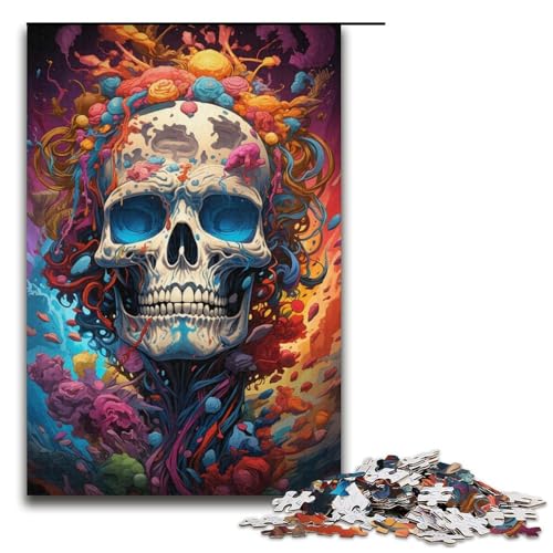 1000-teiliges Puzzle für Erwachsene bizarres farbenfrohes Monster-Puzzle – anspruchsvolles Spiel EIN Kunstwerk geeignet für Jugendliche ab 14 Jahren 1000 Teile (38 x 26 cm) von ouynngjing