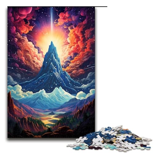 1000-teiliges Puzzle für Erwachsene farbenfrohe Fantasielandschaft Geburtstagsgeschenk für Teenager ab 14 Jahren 1000 Teile (75 x 50 cm) von ouynngjing
