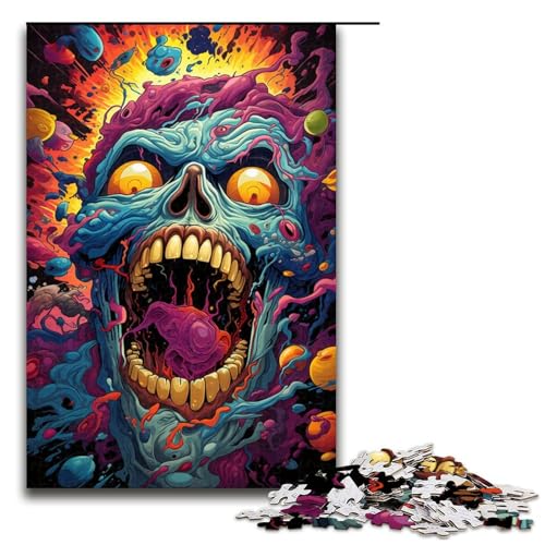 1000-teiliges Puzzle für Erwachsene farbenfrohes Fantasy-Monster-Puzzle – anspruchsvolles Spiel EIN Kunstwerk geeignet für Jugendliche ab 14 Jahren 1000 Teile (75 x 50 cm) von ouynngjing