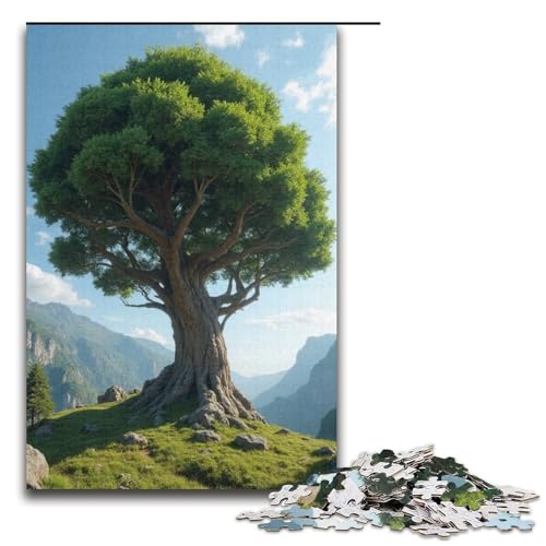 1000-teiliges Puzzle für Erwachsene großes Baumpuzzle praktisches Spiel 1000 Teile (38 x 26 cm) von ouynngjing