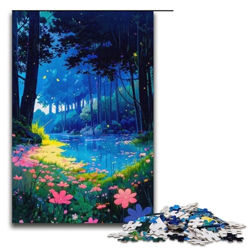 1000 teiliges Puzzle für Erwachsene im japanischen Stil Holzpuzzle anspruchsvolles Spiel 1000 Teile (38 x 26 cm) von ouynngjing