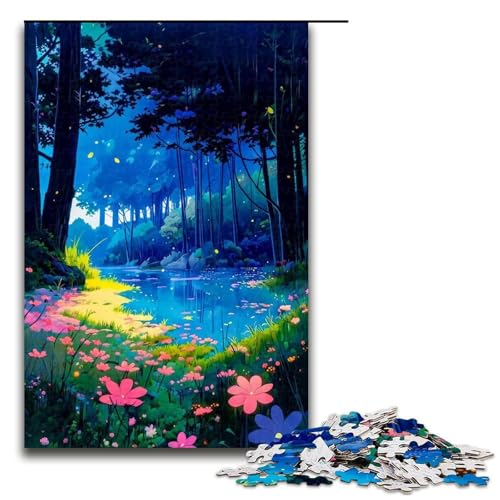 1000 teiliges Puzzle für Erwachsene im japanischen Stil Holzpuzzle anspruchsvolles Spiel 1000 Teile (75 x 50 cm) von ouynngjing