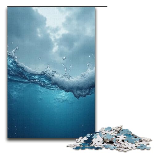 1000-teiliges Puzzle für Erwachsene in der Nähe des Wassers. Puzzles für Erwachsene Holzpuzzle anspruchsvolles Spiel 1000 Teile (38 x 26 cm) von ouynngjing