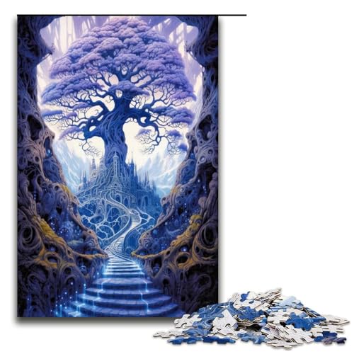 1000 teiliges Puzzle für Erwachsene magischer Baum als Geburtstagsgeschenk für Teenager ab 14 Jahren 1000 Teile (75 x 50 cm) von ouynngjing