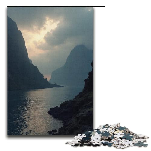 1000-teiliges Puzzle leise und ferngesteuert für Erwachsene und Kinder Holzpuzzle pädagogisches Spielzeug zum Stressabbau Puzzle 1000 Teile (38 x 26 cm) von ouynngjing