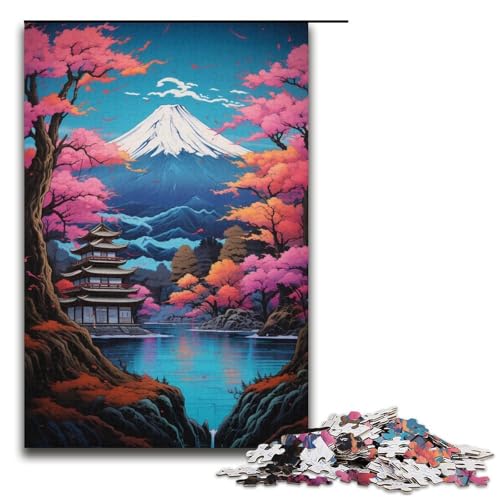 1000-teiliges Puzzle mit Bergen im asiatischen Stil für Erwachsene Puzzle als Geschenk geeignet für Jugendliche ab 14 Jahren 1000 Teile (38 x 26 cm) von ouynngjing