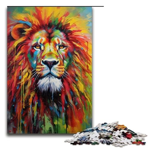 1000-teiliges Puzzle mit Löwenmotiv, Holzpuzzle, Lernspiele, Heimdekoration, 1000 Teile 1000-teiliges Puzzle mit Löwenmotiv, Holzpuzzle, Lernspiele, Heimdekoration, 1000 Teile von ouynngjing