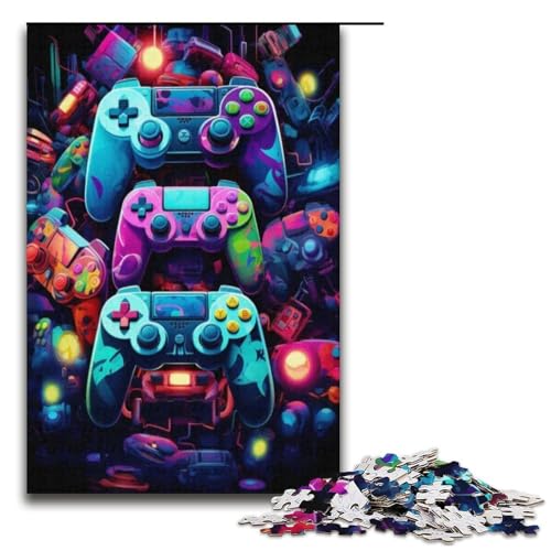 1000 teiliges Puzzle mit farbenfrohem Neon Gamecontroller. Lustiges Puzzle für die Familie. Tolles Geschenk für Anime Fans. 1000 teiliges Geschenk für Erwachsene 1000 teiliges Puzzle mit farbenfrohem Neon Gamecontroller. Lustiges Puzzle für die Familie. Tolles Geschenk für Anime Fans. 1000 teiliges Geschenk für Erwachsene von ouynngjing