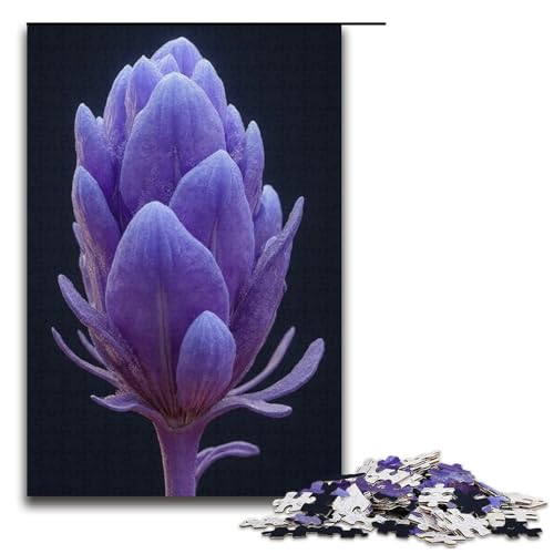 1000-teiliges Puzzle mit farbigen Kristallen für Erwachsene Holzpuzzle anspruchsvolles Spiel 1000 Teile (38 x 26 cm) von ouynngjing