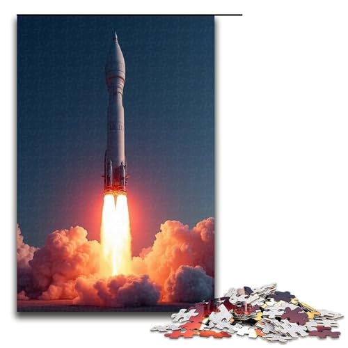 1000-teiliges Raketenpuzzle für Erwachsene unmögliches Puzzle zum Stressabbau für Teenager ab 14 Jahren 1000 Teile (75 x 50 cm) von ouynngjing