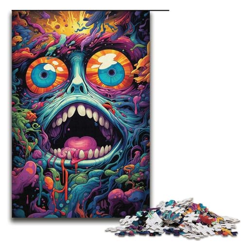 1000-teiliges farbenfrohes bizarres Totenkopf-Puzzle Lustiges Puzzle für die Familie Tolles Geschenk für Anime-Fans 1000-teiliges Geschenk für Erwachsene 1000-teiliges farbenfrohes bizarres Totenkopf-Puzzle Lustiges Puzzle für die Familie Tolles Geschenk für Anime-Fans 1000-teiliges Geschenk für Erwachsene von ouynngjing