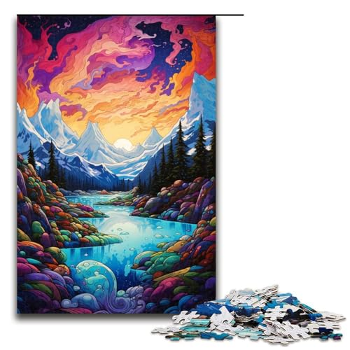 1000teiliges Alaskan_GlaciersPuzzle für Kinder Holzpuzzle Heimkunstdekor 1000 PCS (75 x 50 cm) von ouynngjing