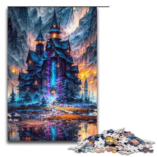 1000teiliges FantasyLandschaftsPuzzlespiel Puzzle für Erwachsene geeignet für Paare und Teenager ab 14 Jahren 1000 Teile (38 x 26 cm) von ouynngjing
