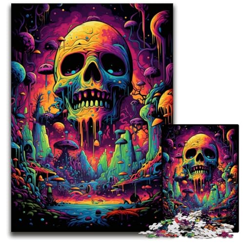 1000teiliges FantasyPuzzle mit psychedelischen Monstern unmögliches Puzzle für Erwachsene Heimdekoration und Urlaubsspaß 1000 Teile (75 x 50 cm) von ouynngjing