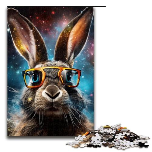 1000teiliges GalaxienKaninchenPuzzle für Erwachsene unmögliches Puzzle zum Stressabbau für Teenager ab 14 Jahren 1000 Teile (75 x 50 cm) von ouynngjing