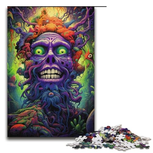 1000teiliges HöllendämonenPuzzle für Erwachsene unmögliches Puzzle zum Stressabbau für Teenager ab 14 Jahren 1000 Teile (38 x 26 cm) von ouynngjing