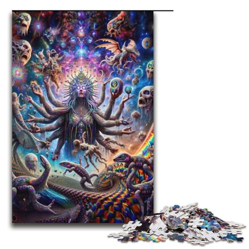 1000teiliges HorrorKreaturenPuzzlespiel Puzzle für Erwachsene geeignet für Paare und Teenager ab 14 Jahren 1000 Teile (38 x 26 cm) von ouynngjing