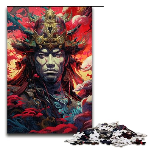 1000teiliges Japanisches SakuraSamuraiPuzzle für Erwachsene Holzpuzzle Familienspiele 1000 Teile (75 x 50 cm) von ouynngjing