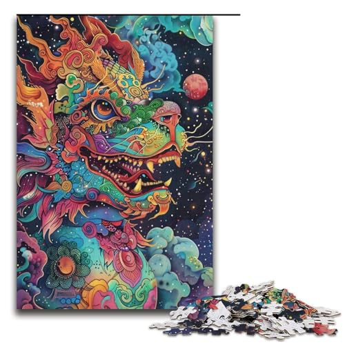1000teiliges LöwentanzPuzzlespiel Puzzle für Erwachsene geeignet für Paare und Teenager ab 14 Jahren 1000 Teile (38 x 26 cm) von ouynngjing