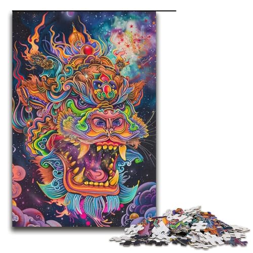 1000teiliges LöwentanzPuzzlespiel Puzzle für Erwachsene geeignet für Paare und Teenager ab 14 Jahren 1000 Teile (38 x 26 cm) von ouynngjing