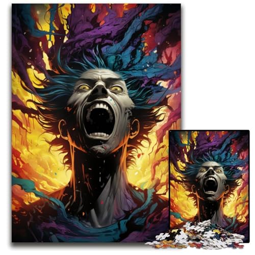 1000teiliges Puzzle „Gott des Universums für Erwachsene. Puzzles für Erwachsene Weihnachten Halloween Ostern Neujahr. 1000 Teile (38 x 26 cm) von ouynngjing