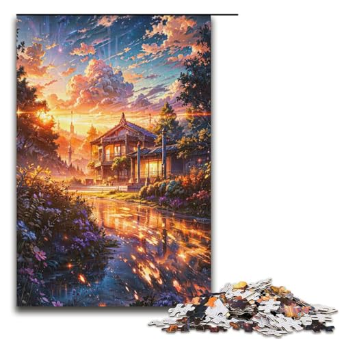 1000teiliges Puzzle „Mysterious Universe“ für Erwachsene und Kinder Holzpuzzle pädagogisches Spielzeug zum Stressabbau Puzzle 1000 Teile (38 x 26 cm) von ouynngjing