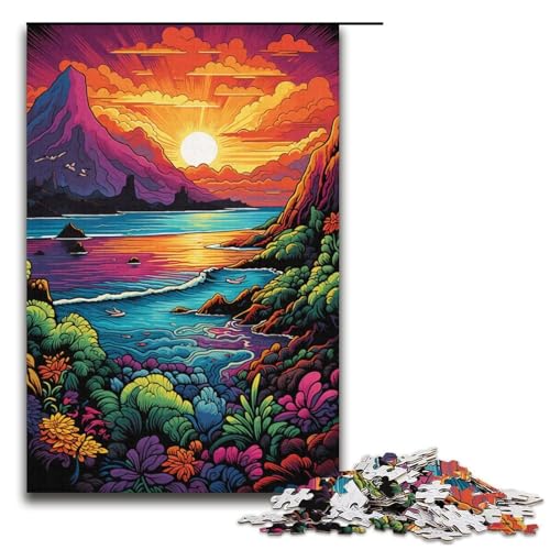 1000teiliges Puzzle Bartolome_Island Puzzle für Erwachsene Holzpuzzle anspruchsvolles Spiel 1000 Teile (38 x 26 cm) von ouynngjing