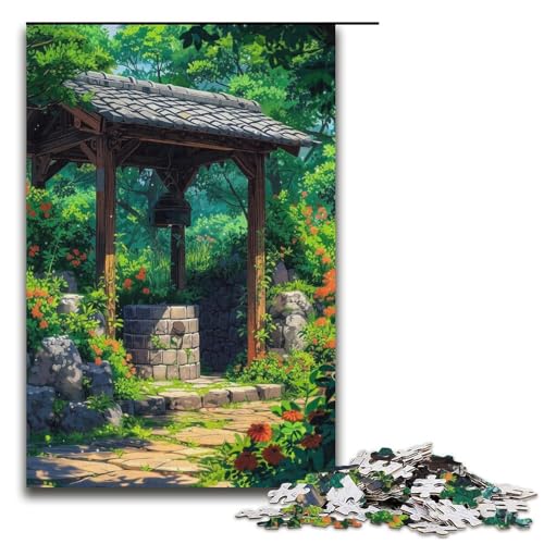 1000teiliges Puzzle Lernspiele Leben auf dem Land Puzzles für Erwachsene Holzpuzzle für Familienspaß und Spieleabende 1000 Teile (38 x 26 cm) von ouynngjing