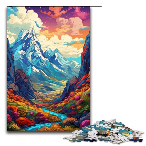 1000teiliges Puzzle für Erwachsene Arctic_Granite_MountaiSpielpuzzles ganze Familie 1000 Teile (75 x 50 cm) von ouynngjing