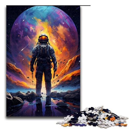 1000teiliges Puzzle für Erwachsene Astronaut im Weltraum Spielpuzzle ganze Familie 1000 Teile (75 x 50 cm) von ouynngjing
