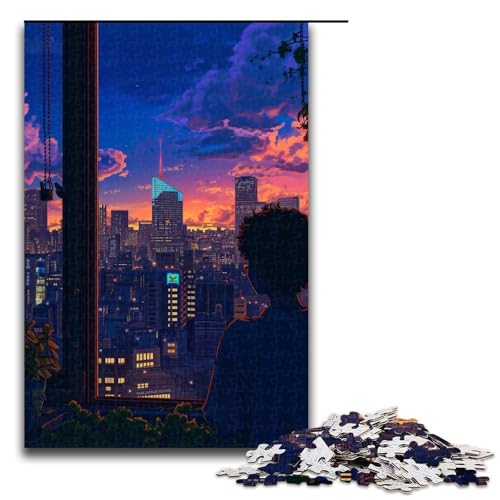 1000teiliges Puzzle für Erwachsene Blick in die Ferne PuzzleGeschenke Geburtstagsgeschenke für Teenager ab 14 Jahren 1000 Teile (75 x 50 cm) von ouynngjing
