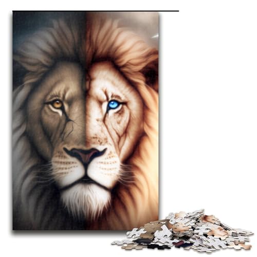 1000teiliges Puzzle für Erwachsene Cosmic LionPuzzle Geburtstagsgeschenk für Teenager ab 14 Jahren 1000 Teile (75 x 50 cm) von ouynngjing