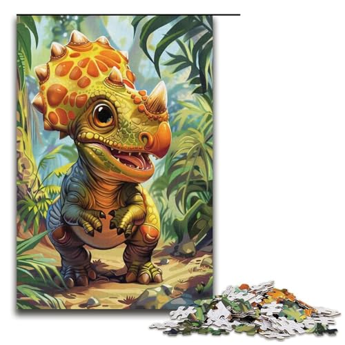 1000teiliges Puzzle für Erwachsene DinosaurierPuzzlespiel perfekte Dekoration für Teenager ab 14 Jahren 1000 Teile (38 x 26 cm) von ouynngjing