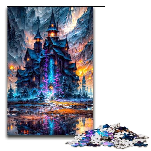 1000teiliges Puzzle für Erwachsene Fantasielandschaft Puzzle für Erwachsene Holzpuzzle anspruchsvolles Spiel 1000 Teile (75 x 50 cm) von ouynngjing