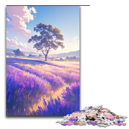 1000teiliges Puzzle für Erwachsene Felder voller Tulpen Puzzle praktisches Spiel 1000 Teile (75 x 50 cm) von ouynngjing