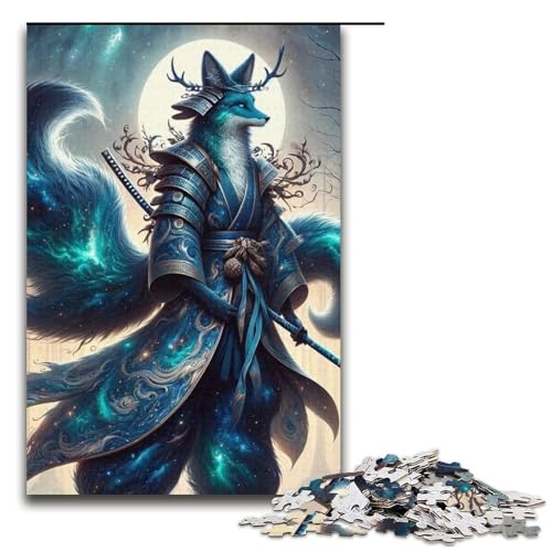 1000teiliges Puzzle für Erwachsene FuchsNinjaPuzzle für Erwachsene Holzpuzzle anspruchsvolles Spiel 1000 Teile (38 x 26 cm) von ouynngjing