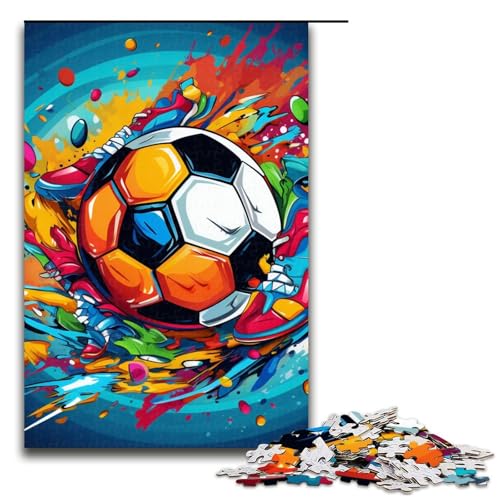 1000teiliges Puzzle für Erwachsene FußballSportPuzzle für Lernspiele Herausforderung Spielzeug Kunstwerk Geschenk 1000 PCS (75 x 50 cm) von ouynngjing