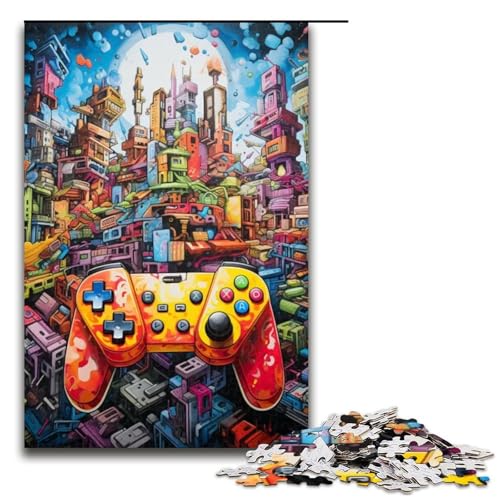 1000teiliges Puzzle für Erwachsene GamecontrollerPuzzlespiel perfekte Dekoration für Teenager ab 14 Jahren 1000 Teile (75 x 50 cm) von ouynngjing