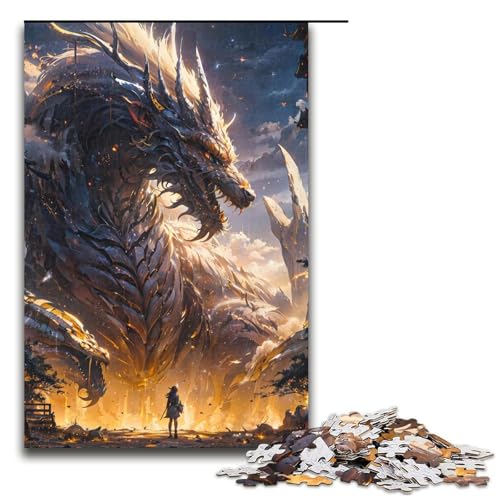 1000teiliges Puzzle für Erwachsene Godly Beasts Holzpuzzle Lernspiel für Erwachsene Herausforderungsspielzeug 1000 Teile (75 x 50 cm) von ouynngjing