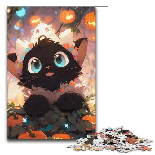 1000teiliges Puzzle für Erwachsene HalloweenElfenPuzzle Geburtstagsgeschenk für Teenager ab 14 Jahren 1000 Teile (38 x 26 cm) von ouynngjing