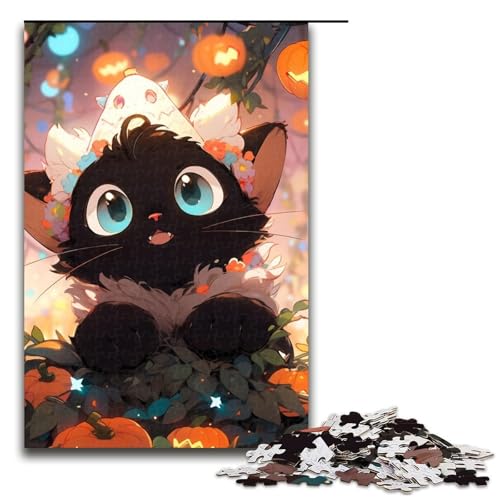 1000teiliges Puzzle für Erwachsene HalloweenElfenPuzzle praktisches Spiel 1000 Teile (75 x 50 cm) von ouynngjing