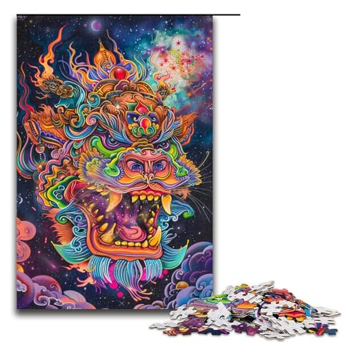 1000teiliges Puzzle für Erwachsene LöwentanzSpiel Puzzles ganze Familie 1000 PCS (75 x 50 cm) von ouynngjing
