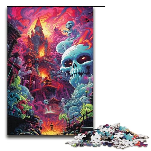 1000teiliges Puzzle für Erwachsene Monster WorldPuzzle Geschenke zum Geburtstag Geschenke für Teenager ab 14 Jahren 1000 Teile (38 x 26 cm) von ouynngjing